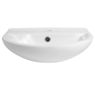 SPIRAL keramické umyvadlo 43x35cm, bílá