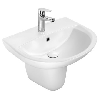 SPIRAL keramický kryt sifonu, polosloup, bílá