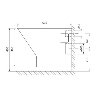 IMOGEN závěsná WC mísa, Rimless, 36x50cm, bílá