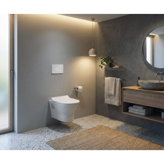 IMOGEN závěsná WC mísa, Rimless, 36x50cm, bílá