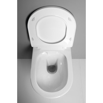 IMOGEN závěsná WC mísa, Rimless, 36x50cm, bílá