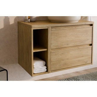 Zestaw meblowy 60cm z umywalką meblową Lava i szafką z lustrem