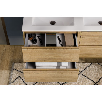 Zestaw meblowy 60cm z umywalką meblową Lava i szafką z lustrem