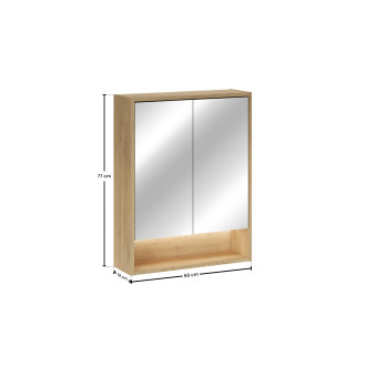 Comad CREMONA UN 84-60-2D Zrcadlová skříňka 60 cm 2 dveře