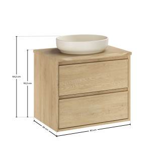 Comad SET-VOC B NAT CREMONA 60CM UN RIVER Koupelnová sestava 60 cm