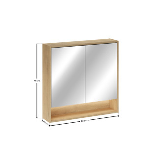 Comad CREMONA UN 84-80-2D Zrcadlová skříňka 80 cm 2 dveře