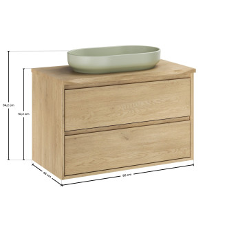 Comad SET-VOC B NAT CREMONA 80CM UN RIVER Koupelnová sestava 80 cm