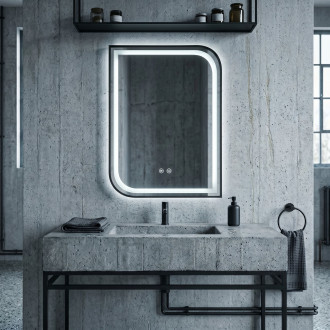 Zrcadlo LED ZONE 70X50 BLACK