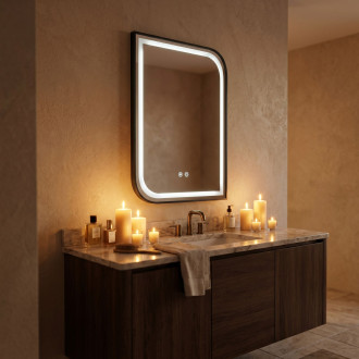 Zrcadlo LED ZONE 70X50 BLACK