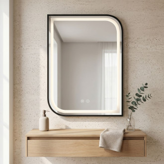 Zrcadlo LED ZONE 80X60 BLACK