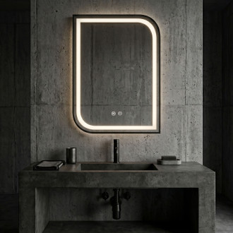 Zrcadlo LED ZONE 80X60 BLACK