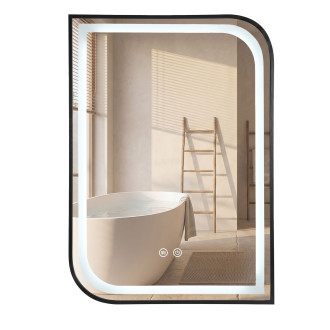 Zrcadlo LED ZONE 80X60 BLACK