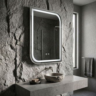 Zrcadlo LED ZONE 80x60  BRUSH NICKEL