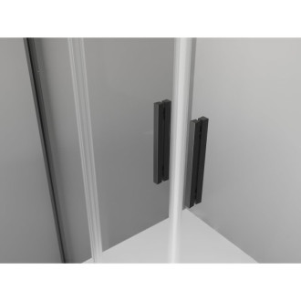 Mexen Exo-3S kabina prysznicowa 3-ścienna rozsuwana 160 x 95 cm, transparent, czarna - 8152-160-095-70-00-3S