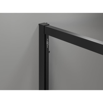 Mexen Exo-3S kabina prysznicowa 3-ścienna rozsuwana 190 x 100 cm, transparent, czarna - 8152-190-100-70-00-3S