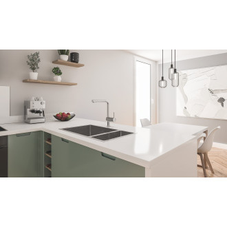 Dřez Grohe K700U kartáčovaná nerez ocel 31575SD1