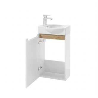 Koupelnová skříňka s umyvadlem Naturel Stilla 39x60x22 cm bílá lesk STILLAD04008UBL