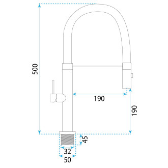 Kuchyňská baterie REA Viera - gold brush
