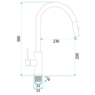 Kuchyňská baterie REA Ontario Brush Copper