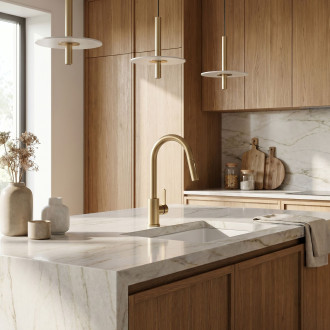 Kuchyňská baterie REA Ontario Brush Gold