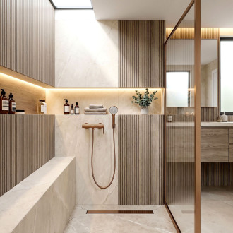 Sprchová baterie REA Rivo Brush Copper