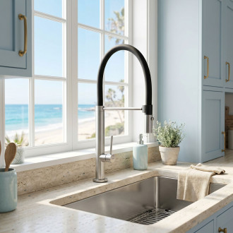 Kuchyňská baterie REA Viera - nickel brush