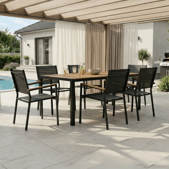 Zahradní židle Autronic šedá kov AAZC-L1303 GREY