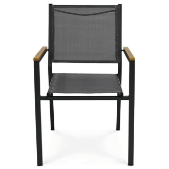 Zahradní židle Autronic šedá kov AAZC-L1303 GREY