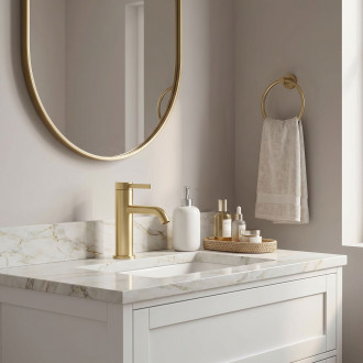 Koupelnová baterie Rea Rivo Brush Gold