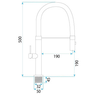 Kuchyňská baterie REA Viera Chrome