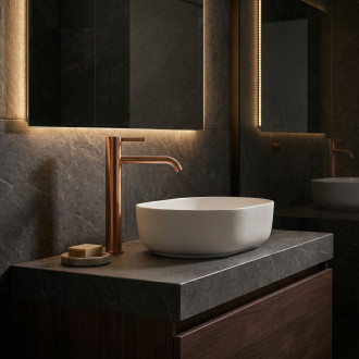 Koupelnová baterie Rea Rivo Brush Copper