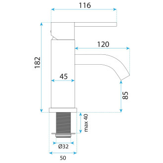 Koupelnová baterie Rea Foster Brush Copper