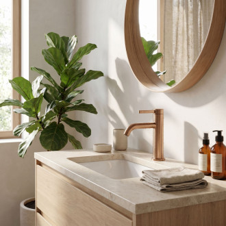 Koupelnová baterie Rea Rivo Brush Copper