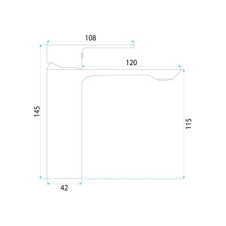 Umyvadlová baterie REA Drop Titan low