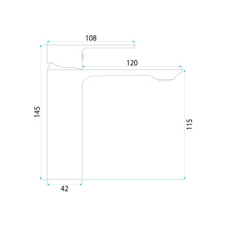 Umyvadlová baterie REA Drop Titan low