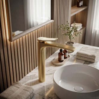 Umyvadlová baterie PREMIUM REA Vision Brush Gold High