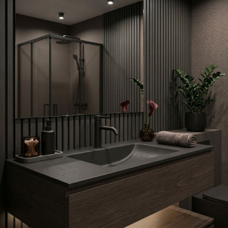 Koupelnová baterie Rea Rivo Black