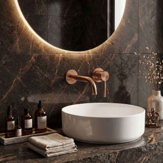 Podomítková vanová baterie Rea Foster Brush Copper