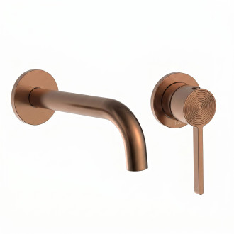 Podomítková vanová baterie Rea Foster Brush Copper