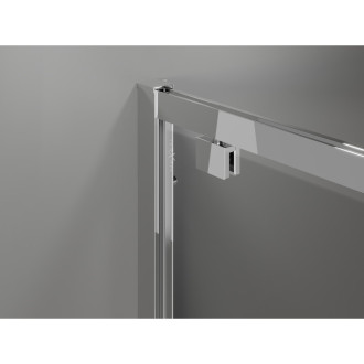 Mexen Exo-3S kabina prysznicowa 3-ścienna uchylna 95 x 75 cm, transparent, chrom - 8181-095-075-01-00-3S