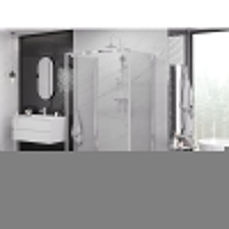 Mexen Exo-3S kabina prysznicowa 3-ścienna uchylna 85 x 100 cm, transparent, chrom - 8181-085-100-01-00-3S