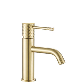 Umyvadlová baterie Rea Lungo Diamond Brush Gold