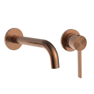 Podomítková vanová baterie Rea Foster Brush Copper