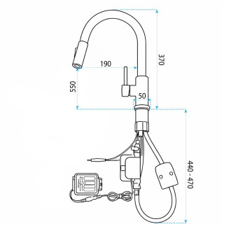 Kuchyňská baterie Rea Fresh Touch Brush Gold
