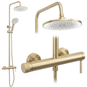 REA Sprchový set Rea Rivo Brush Gold REA-P8924
