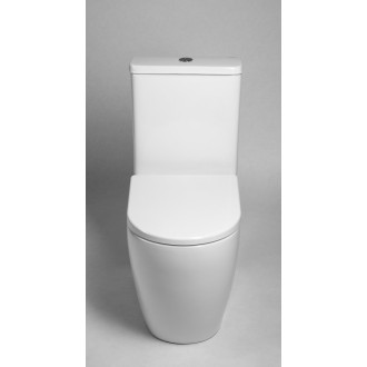 TURKU WC kombi, Vortex Rimless, spodní/zadní odpad, bílá