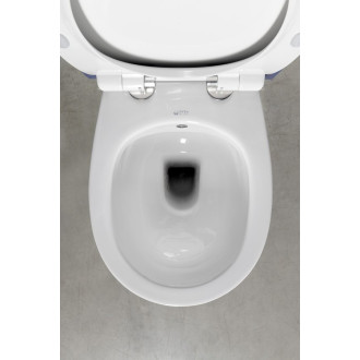 SENTIMENTI CLEANWASH závěsná WC mísa, integrovaný ventil a bidet. sprška, Rimless, 36x51cm, bílá