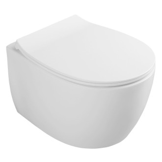 SENTIMENTI závěsná WC mísa, Rimless, 36x51cm, bílá