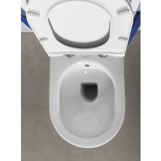 INFINITY CLEANWASH závěsná WC mísa, integrovaný ventil a bidet. sprška, Rimless, 36,5x53cm, bílá
