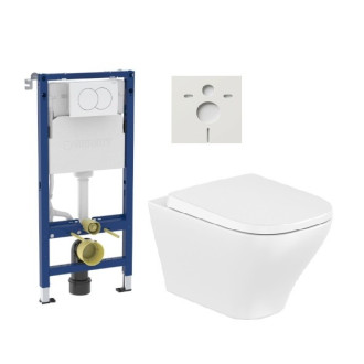 Závěsný WC set předstěnová montáž Roca Optica SIKOGSROOPTW